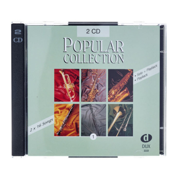 Zbiór nut na saksofon altowy + 2xCD z podkładami Popular Collection 1